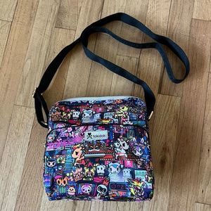 Tokidoki Midnight Metropolis Crossbody bag purse nylon